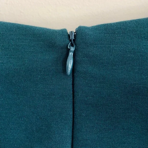 NWT Adrienne Vittadini Carolina Teal Ponte Dress - Picture 5 of 7